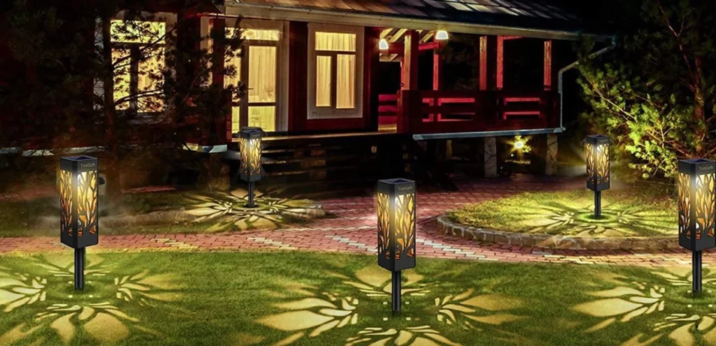 TomCare Solar-Powered Outdoor Pathway Lights